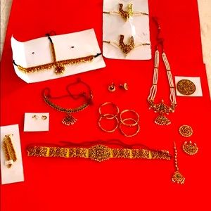 NEW BHARATNATYAM COMPLETE SET JEWELRY FOR GIRLS 💐💕